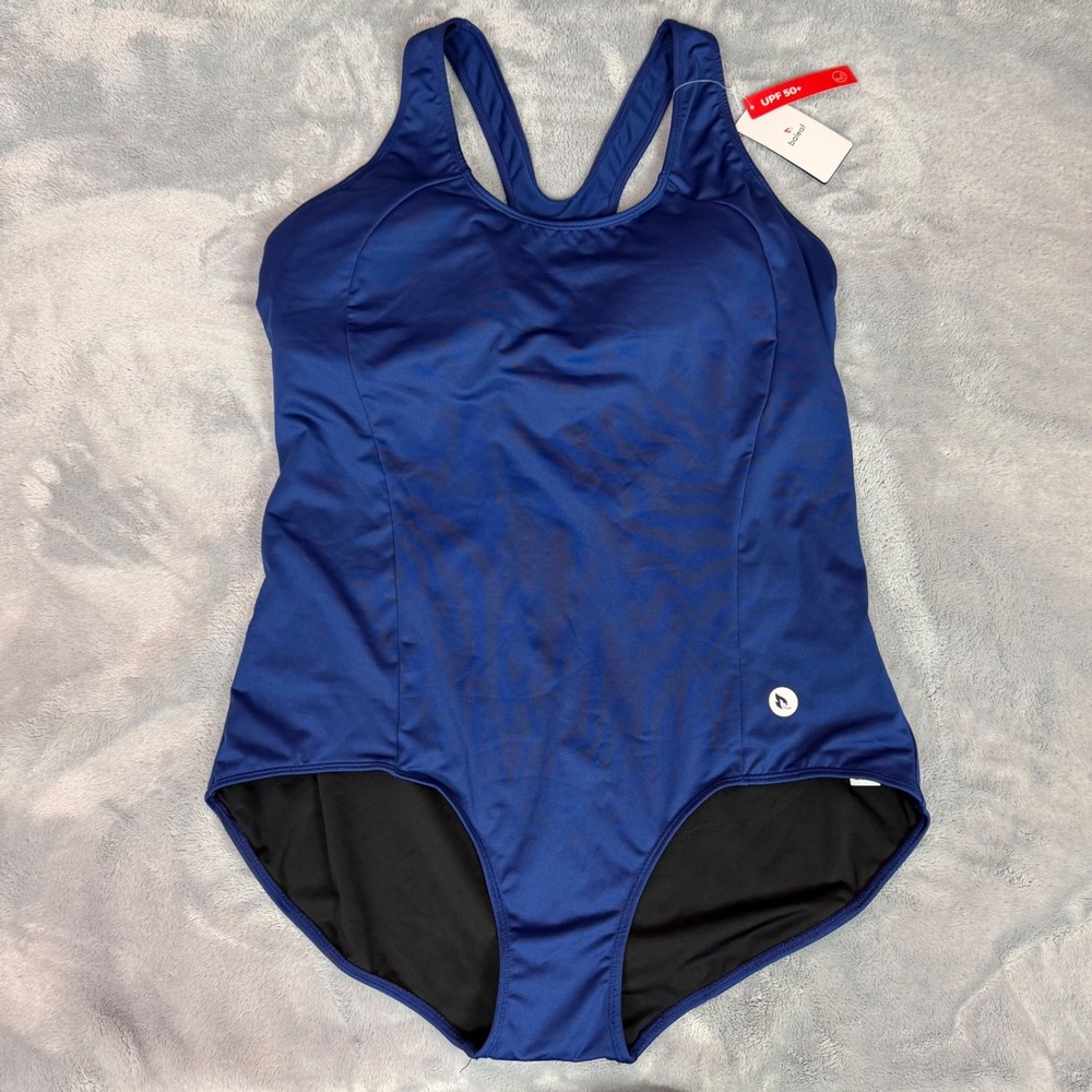 Baleaf Womens Royal Blue Racerback One Piece Swimsuit UPF 50+ Size 3XL NEW